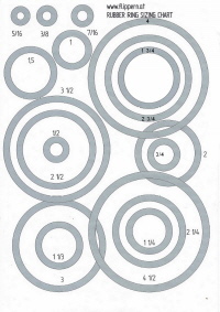 Pinball Rubber Ring Sizing Chart